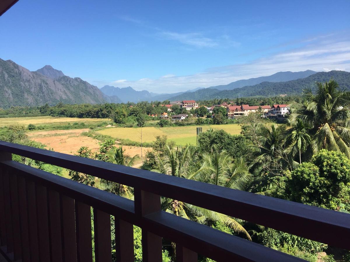 Happy River View Hotel Vang Vieng Eksteriør billede